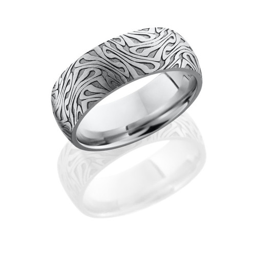 Cobalt Chrome Laser Carved Escher Ring Cobalt Chrome Laser Carved Escher Ring