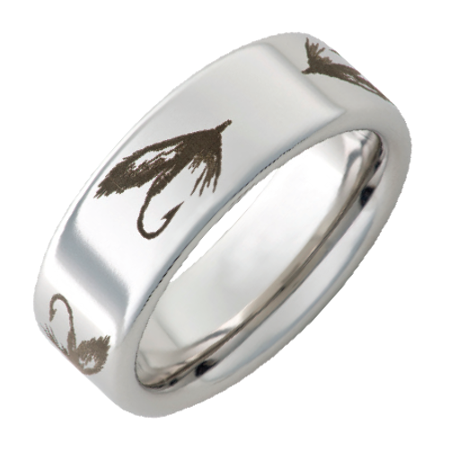 Sturgeon Ring, Sturgeon Jewelry, Fishing Ring, Fish Hook Ring, Black  Tungsten Ring, Black Wedding Band, Hunting Ring, Fish Hooks Wedding Band