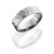 Polished Titanium Disc Ring with Grooved Edges Polished Titanium Disc Ring with Grooved Edges