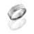 Grooved Edge Satin Polish Titanium Disc Ring Grooved Edge Satin Polish Titanium Disc Ring