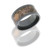 11mm Hammered Black Zirconium Flat Band with 7mm Camo 11mm Hammered Black Zirconium Flat Band with 7mm Camo