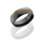 8mm Black Zirconium Domed Band with Baseball Pattern 8mm Black Zirconium Domed Band with Baseball Pattern