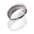 8mm Cobalt Chrome Domed Band with Baseball Pattern and Antiquing 8mm Cobalt Chrome Domed Band with Baseball Pattern and Antiquing