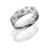 7mm Cobalt Chrome Domed Band with Soccer Ball Pattern 7mm Cobalt Chrome Domed Band with Soccer Ball Pattern