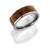 8mm Hammered Titanium Band with 6mm Thuya Burl Wood 8mm Hammered Titanium Band with 6mm Thuya Burl Wood