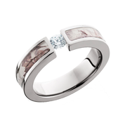 Snow Camo CZ Diamond Ring Tension Set