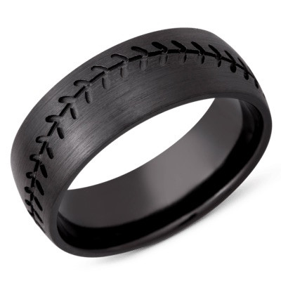 Baseball Rings, 2 Piece Couple Set Baseball Rings, Baseball Stitch Pattern  Rings, Black Tungsten Rings, Black Rings, Black Wedding Bands, Black  Wedding Rings, Baseball Stitch Rings, Black Tungsten Bands