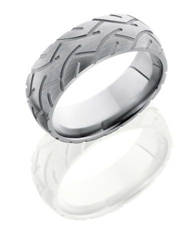 Tire Tread Sandblasted Ring