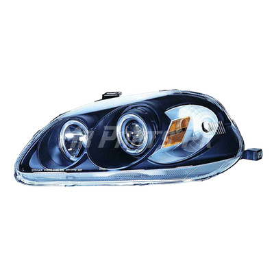Honda Civic 1996 - 1998 Taiwan Performance Headlight Black | MrParts.Pk