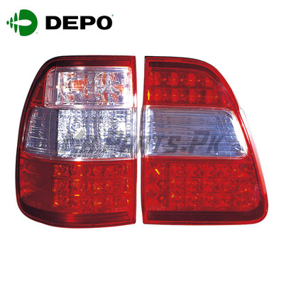 Toyota Land Cruiser 1998 - 2007 FJ100 DEPO Performance Rear Light Clear Red LED | MrParts.Pk