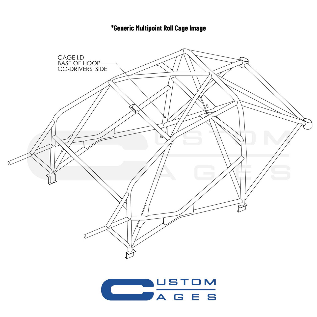 Custom Cages Subaru Impreza GRB GrpN International Multipoint T45 Roll Cage Kit