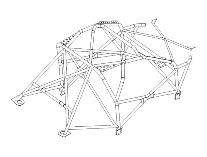 Custom Cages Mitsubishi Lancer EVO 7/8/9 - 2006 Int  [T45]