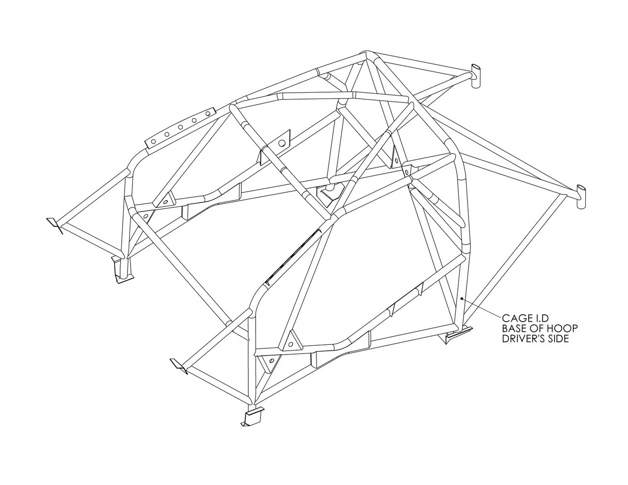 Custom Cages Volkswagen Golf Mk7 Multipoint T45 Roll Cage Kit 