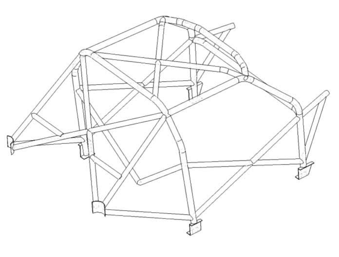 Custom Cages AUDI TT MK1 Multipoint CDS Roll Cage Kit