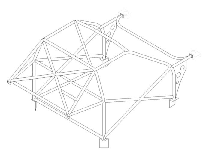 Custom Cages Honda Integra ‘R’ DC2 - Multipoint [T45]