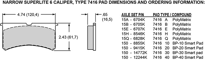 Wilwood Forged Narrow Superlite 4 Radial Mount (1.75/1.75" pistons, 1.25" disc)