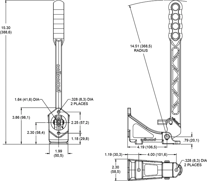 Wilwood Hydraulic Handbrake (vertical)