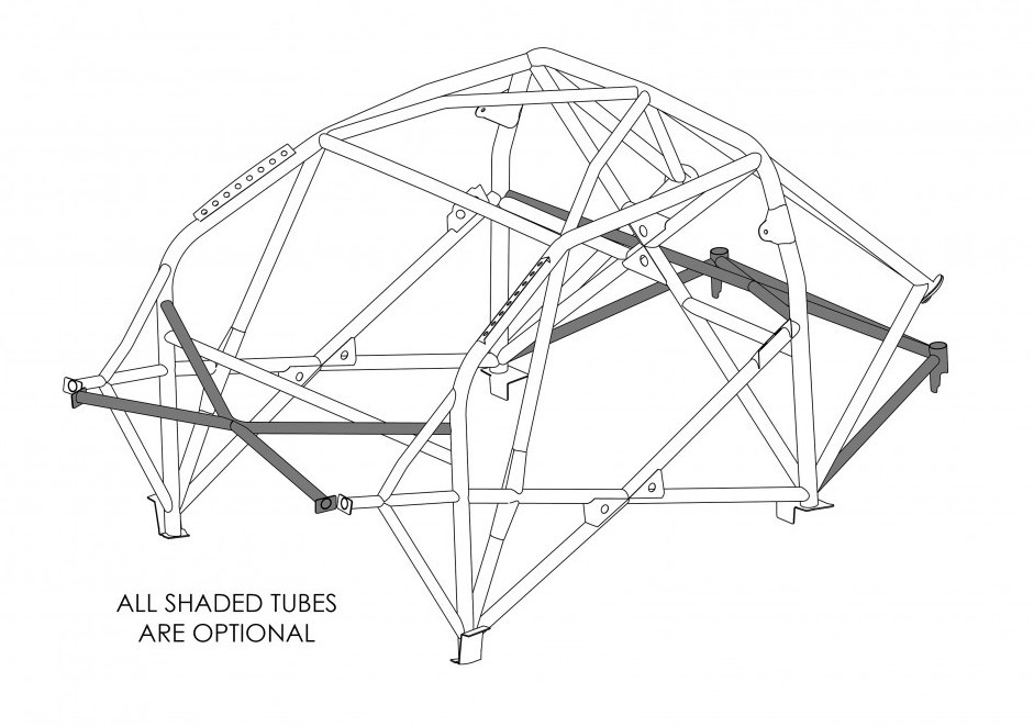 Custom Cages Toyota Gr Yaris International Multipoint T45 Roll Cage Kit