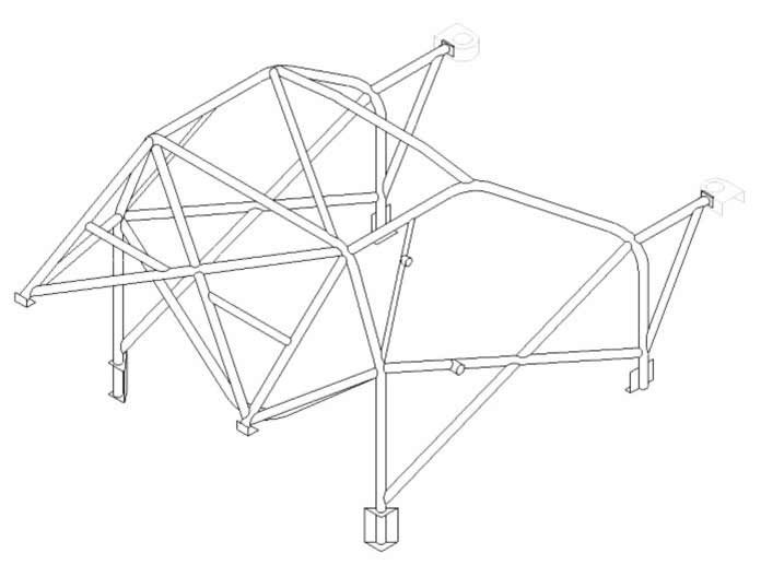 Custom Cages Mitsubishi Lancer EVO 3 Int  [T45]