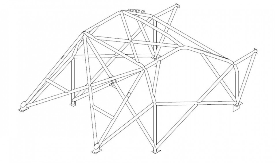 Custom Cages BMW Mini R50 And R53 International Multipoint CDS Roll Cage Kit