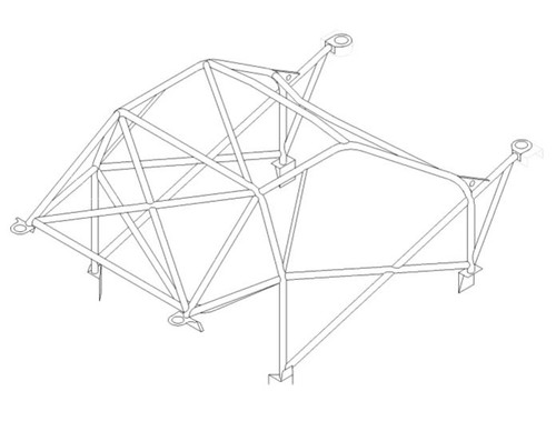 Custom Cages Subaru Impreza 2 Door GC8 - International Multipoint [T45]