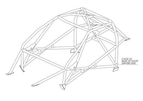 Custom Cages Chevrolet Corvette C4 International Multipoint  [T45]