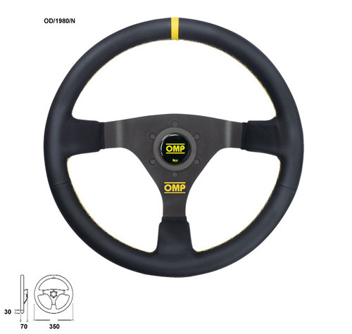 OMP WRC Steering Wheel (350x70)