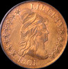 1801 XF45 Drape Bust Eagle in an OGH