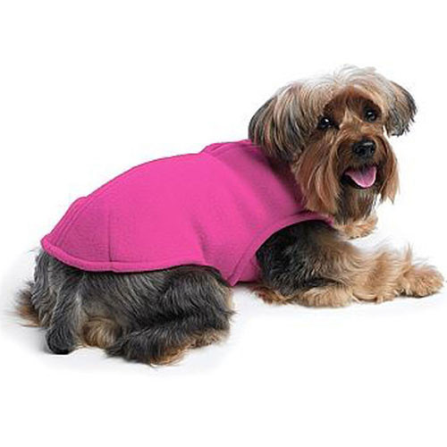 pink dog coat