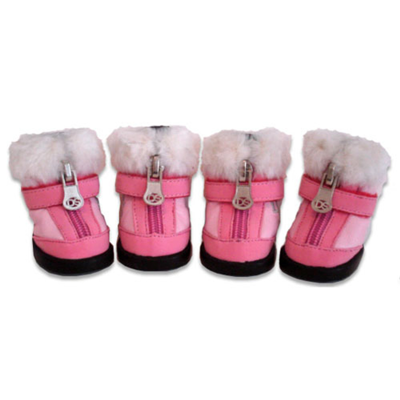 pink dog boots