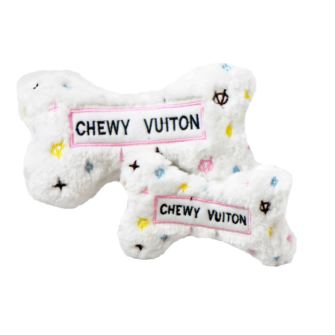 Ins Pet Dog Cat Toys Chewy Vuitton Collection Squeak Toy Unique Plush  Squeak Bone Puppy Accessories - Dog Toys - AliExpress