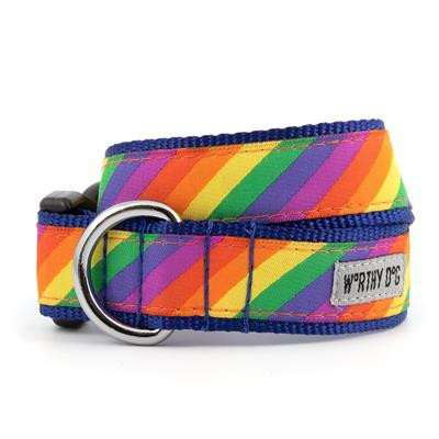 rainbow dog collar
