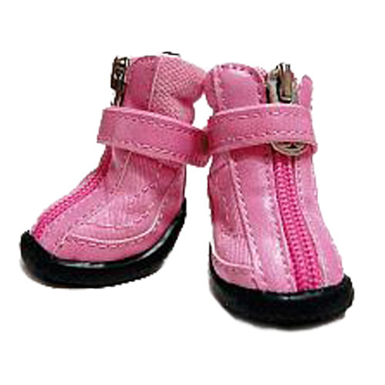 pink dog boots