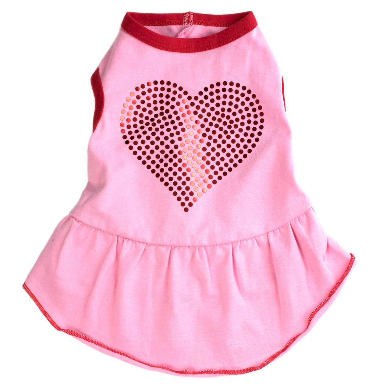 Bling Heart Dog Dress Puppy Kisses