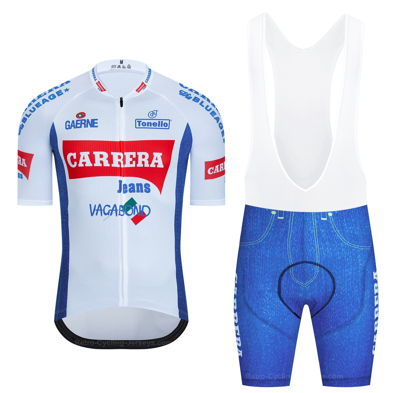 Maillot cycliste vintage Carrera Jeans – Roche & années 80 | Vintage Cycling