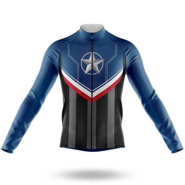 Long Sleeve Captain America Compression Shirt CAPTAIN AMERICA Long