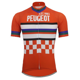 Peugeot A.V.C. Nimes Retro Cycling Jersey
