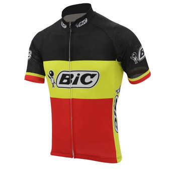 BIC Belgium Short Sleeve Retro Cycling Jersey