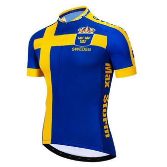 Sweden Blue Cycling Jersey
