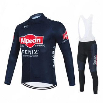 Alpecin Fenix Cycling Team Deep Blue Long Set (With Fleece Option)