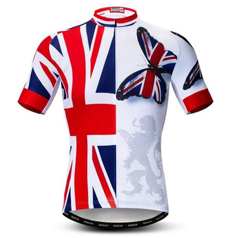 SALE-UK Butterfly Union Jack Cycling Jersey