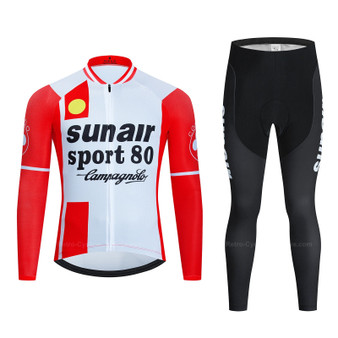 Sunair Sport 80 Retro Cycling Jersey Long Set (with Fleece Option)