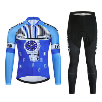 Festina Macario Shimano Retro Cycling Jersey Long Set (with Fleece Option)