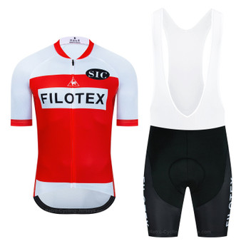 Filotex Red Retro Cycling Jersey Set