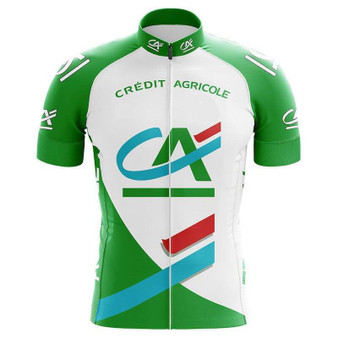 Credit Agricole Retro Cycling Jersey