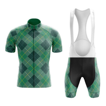 Tartan Light Green Cycling Jersey Set