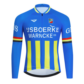 IJsboerke-Warncke Retro Cycling Jersey (with Fleece Option)