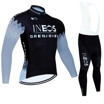 INEOS Grenadier 2024 Red Cycling Team Long Set (With Fleece Option