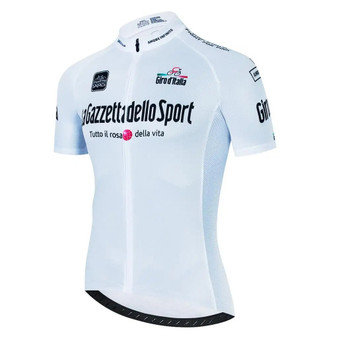 Giro d'Italia 2024 White Gazzetta dello Sport Retro Cycling Jersey