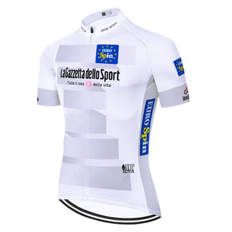 Giro d'Italia 2024 White Euro Spin Retro Cycling Jersey